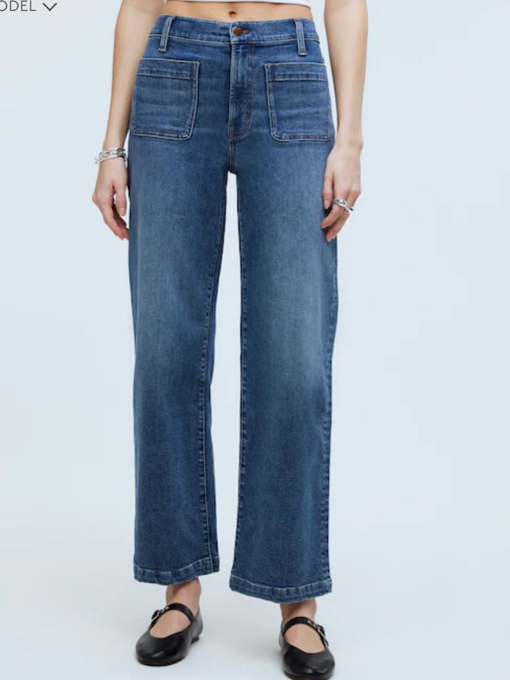 Madewell The Perfect Vintage Wide Leg Crop Jean